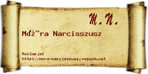 Móra Narcisszusz névjegykártya